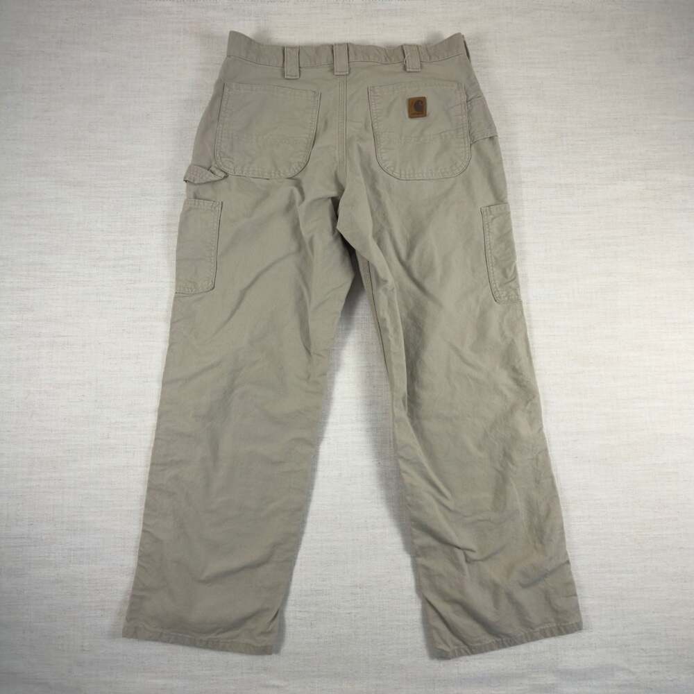 Carhartt B151 Tan Dungaree Fit Work Pants Size 34x30